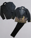 The Black Floral-Garden Blazer Set