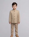 The Royal Earth Tones bandhgala set - 2 pc set