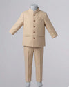 The Royal Earth Tones bandhgala set - 2 pc set