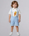 Peeking Pooh Milestone Suspender Set