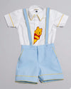 Peeking Pooh Milestone Suspender Set