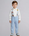 Animal Embroidered Co-ord Set For Boys
