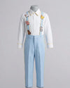 Animal Embroidered Co-ord Set For Boys
