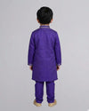 Blue Boy Kurta Set With Gotta Detailings