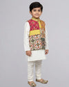 Multi Patola Jacket With Kurta Set