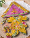 Yellow Pichwai jamna set