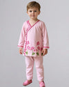 Pink Velvet Pichwai Kurta Set