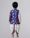 Elephant Embroidery On Kurta With Dhoti