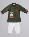 Pichwai Embroidery On Banana Crepe Kurta