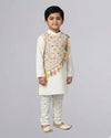 The Artisan Cross-Over Kurta With Mirror Work