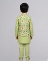 Green Patola Jacket Set