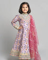 Lilac Patola Anarkali with Gota Hem